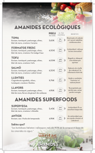 Amanides Ecològiques i Amanides Superfoods